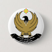 Kurdistanemblem Button (Vorderseite)