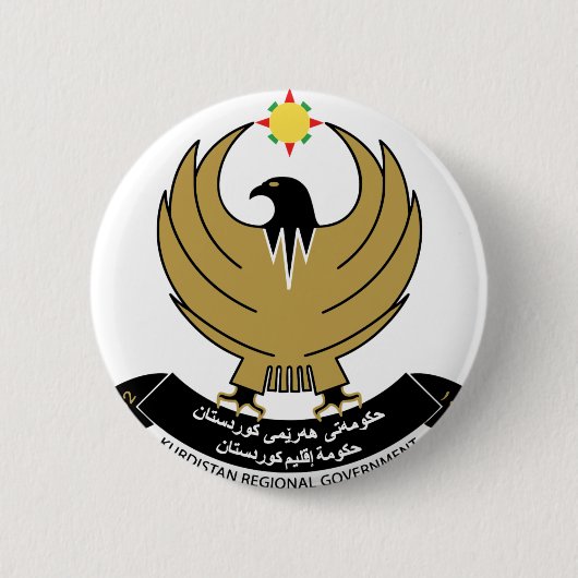Kurdistanemblem Button (Vorderseite)