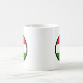 Kurdistanqualität Flaggen-Kreis Kaffeetasse (Mittel)