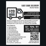 Kurier-LKW-Logo, Kurierdienstwerbung Flyer<br><div class="desc">Courier Truck Logo,  Kurier Service Werbung Flyer durch den Business Card Store.</div>