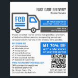 Kurier-LKW-Logo, Kurierdienstwerbung Flyer<br><div class="desc">Courier Truck Logo,  Kurier Service Werbung Flyer durch den Business Card Store.</div>