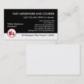 Kurier und Zustelldienste Visitenkarte (Vorne/Hinten)