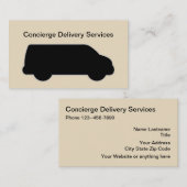 Kurier-Zustelldienste Visitenkarte (Vorne/Hinten)