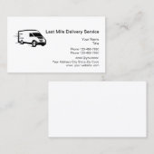 Kurierdienst für die letzte Meile Visitenkarte (Vorne/Hinten)
