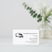 Kurierdienst für die letzte Meile Visitenkarte (Stehend Vorderseite)