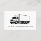 Kurierdienst-LKW Visitenkarte (Rückseite)