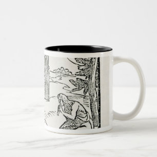 Kurieren des Kranken, Eingeborene von Hispaniola Zweifarbige Tasse