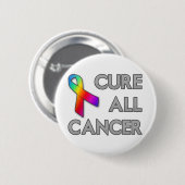 Kurieren Sie allen Krebs Button (Vorne & Hinten)