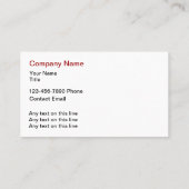 Kurierservice Zwei Seiten Visitenkarten Visitenkarte (Rückseite)