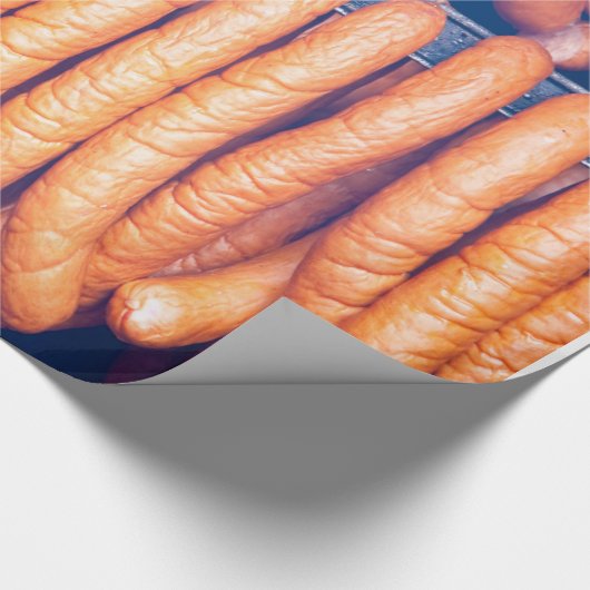 Kurierte Wurst Geschenkpapier (Ecke)