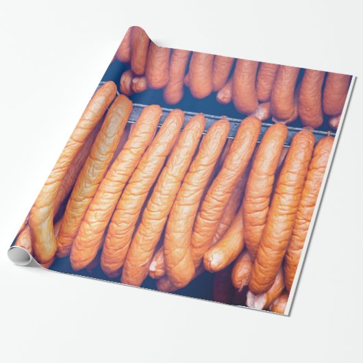 Kurierte Wurst Geschenkpapier (Ungerollt)