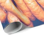Kurierte Wurst Geschenkpapier (Rolleneckpunkt)