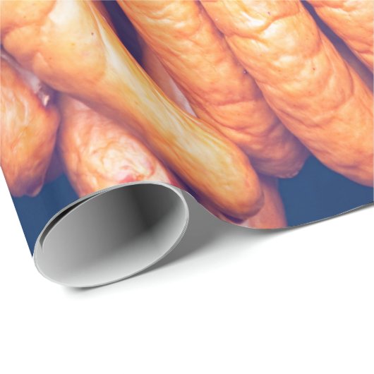 Kurierte Wurst Geschenkpapier (Rolleneckpunkt)