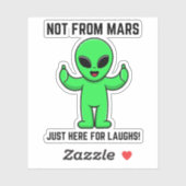 kuriose Alien-Zitate Aufkleber (Blatt)