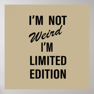 kuriose Sarkastik-Sprichworte-Zitate Poster