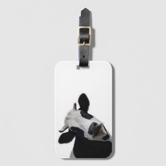 Kurioser Kuhhalter Gepäckanhänger (Vorderseite Vertikal)