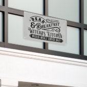 kurioses totes Frühstück Halloween Wortkunst Banner (Äußeres Gebäude)