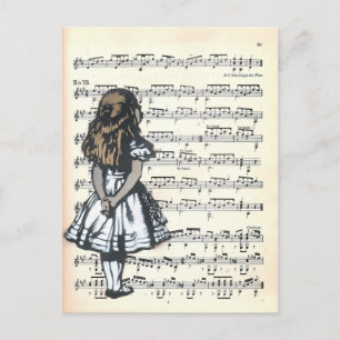 Kuriouser und Kuriouser Postkarte