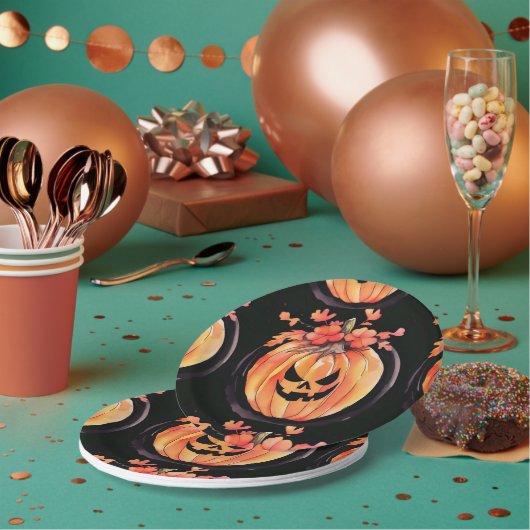 Kürkin Halloween Art Pappteller (Multi)