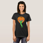 Kürkin Monster Green Tongue Halloween T-Shirt (Vorne ganz)