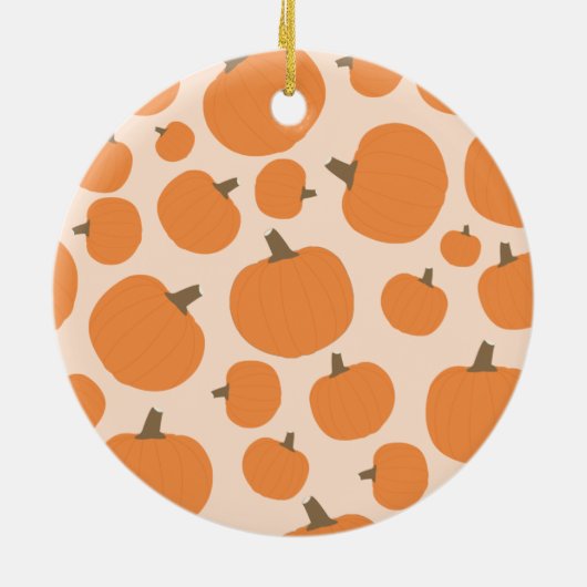 KürkPattern HerbstHalloween Keramik Ornament (Hinten)