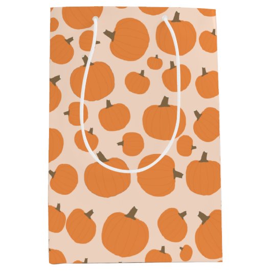 KürkPattern HerbstHalloween Mittlere Geschenktüte (Vorderseite)