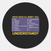 Kurkrankenschwester oder Krankenpfleger Runder Aufkleber (Vorderseite)