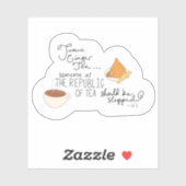 Kurkuma, Ingwer, lustiges Teekonzept Aufkleber (Blatt)