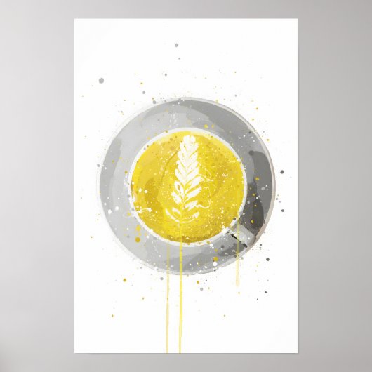 Kurkuma-Latte Poster (Vorne)
