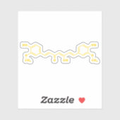 Kurkumin Molekulare chemische Formel Aufkleber (Blatt)