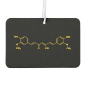 Kurkumin Molekulare chemische Formel Autolufterfrischer (Rückseite)