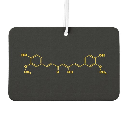 Kurkumin Molekulare chemische Formel Autolufterfrischer (Rückseite)