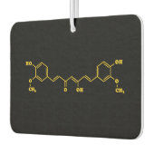 Kurkumin Molekulare chemische Formel Autolufterfrischer (Links)