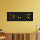 Kurkumin Molekulare chemische Formel Leinwanddruck (Insitu (Wohnzimmer))