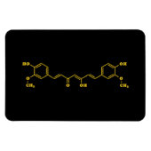 Kurkumin Molekulare chemische Formel Magnet (Horizontal)
