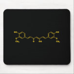 Kurkumin Molekulare chemische Formel Mousepad<br><div class="desc">Curcumin Turmeric Molecule ~ Chemische Skelettal Struktur-Formel Bio Verbindung. Globe Trotters ist auf die Idiosynkratische Bildsprache aus der ganzen Welt spezialisiert. Hier finden Sie einzigartige Grußkarten,  Postkarten,  Poster,  Mousepads und mehr.</div>