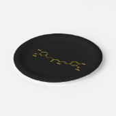 Kurkumin Molekulare chemische Formel Pappteller (Schrägansicht)