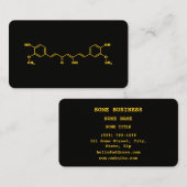 Kurkumin Molekulare chemische Formel Visitenkarte (Vorne/Hinten)