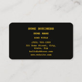 Kurkumin Molekulare chemische Formel Visitenkarte (Rückseite)