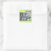 Kurlehrer - Doohicky Quadratischer Aufkleber (Tasche)