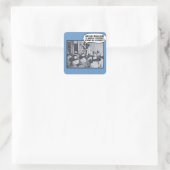 Kurlehrer - Doohicky Quadratischer Aufkleber (Tasche)