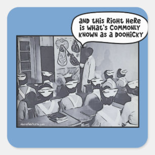 Kurlehrer - Doohicky Quadratischer Aufkleber