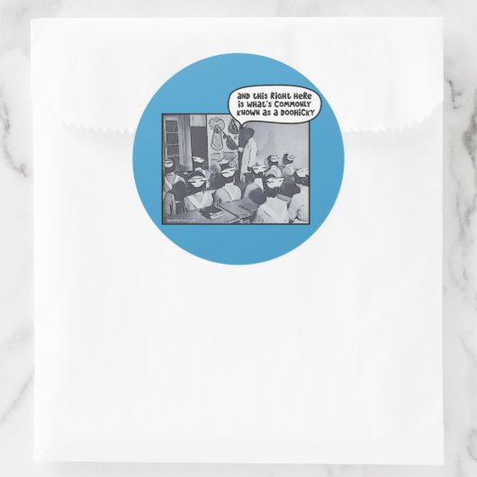 Kurlehrer - Doohicky Runder Aufkleber (Tasche)