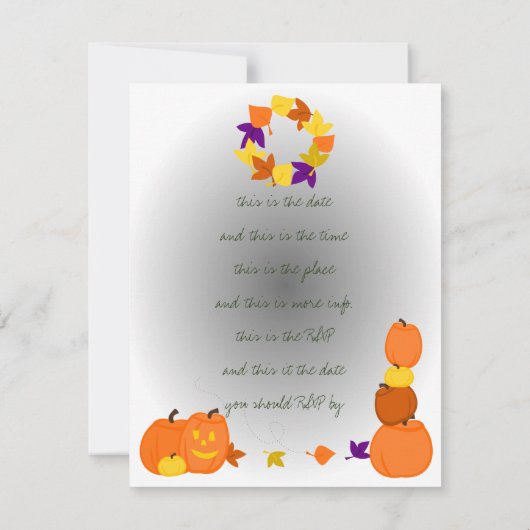 Kürme an der Tür Einladung (Rückseite)