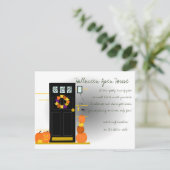 Kürme an der Tür Einladung (Stehend Vorderseite)