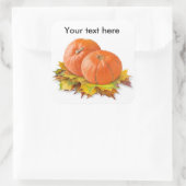 Kürme auf Herbstmaple-Blätter Quadratischer Aufkleber (Tasche)