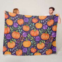 Kürme auf lila Muster Fleecedecke