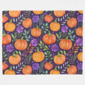 Kürme auf lila Muster Fleecedecke (Vorderseite (Horizontal))