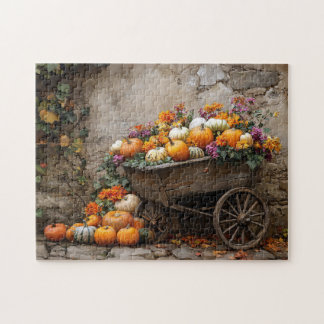 Kürme, Blume und Blätter in einer Schubkarre Puzzle
