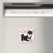 Kuro Shiba Inu Hund Cartoon Magnet (In Situ (Geschirrspüler))